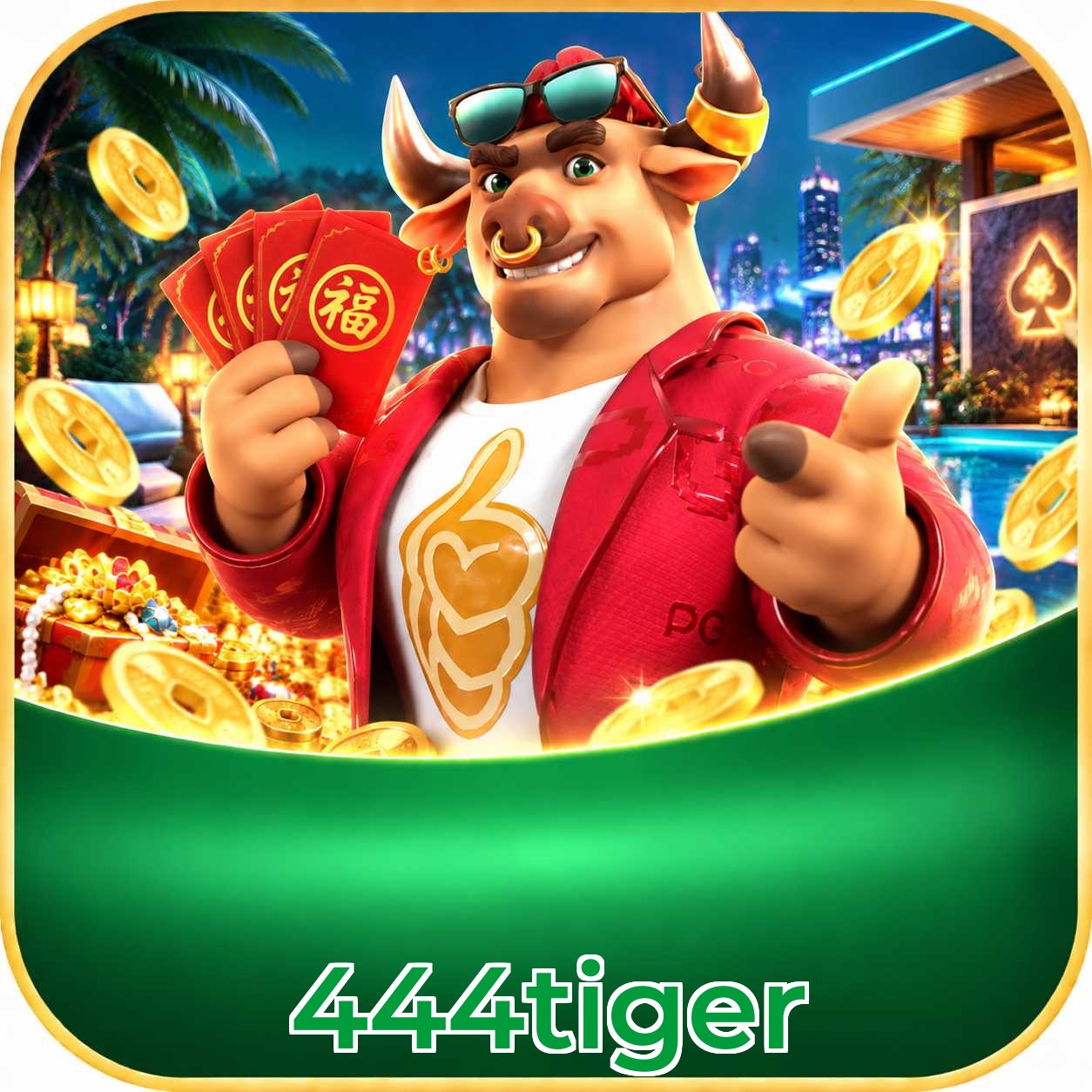 Canal oficial da 444tiger no Telegram com bônus e suporte